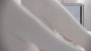 Anna M - Young Brunette Tease in Stockings - бесплатное порно в 4K FREE-FULL-PORN.COM